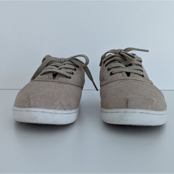 Toms Donovan Khaki Lace Up Sneakers 6.5 - Picture 5 of 9